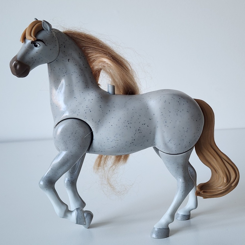 SPIRIT Horse Riding Free Sounds & Action Hacheta Gray Grey Brushable Hair Figure